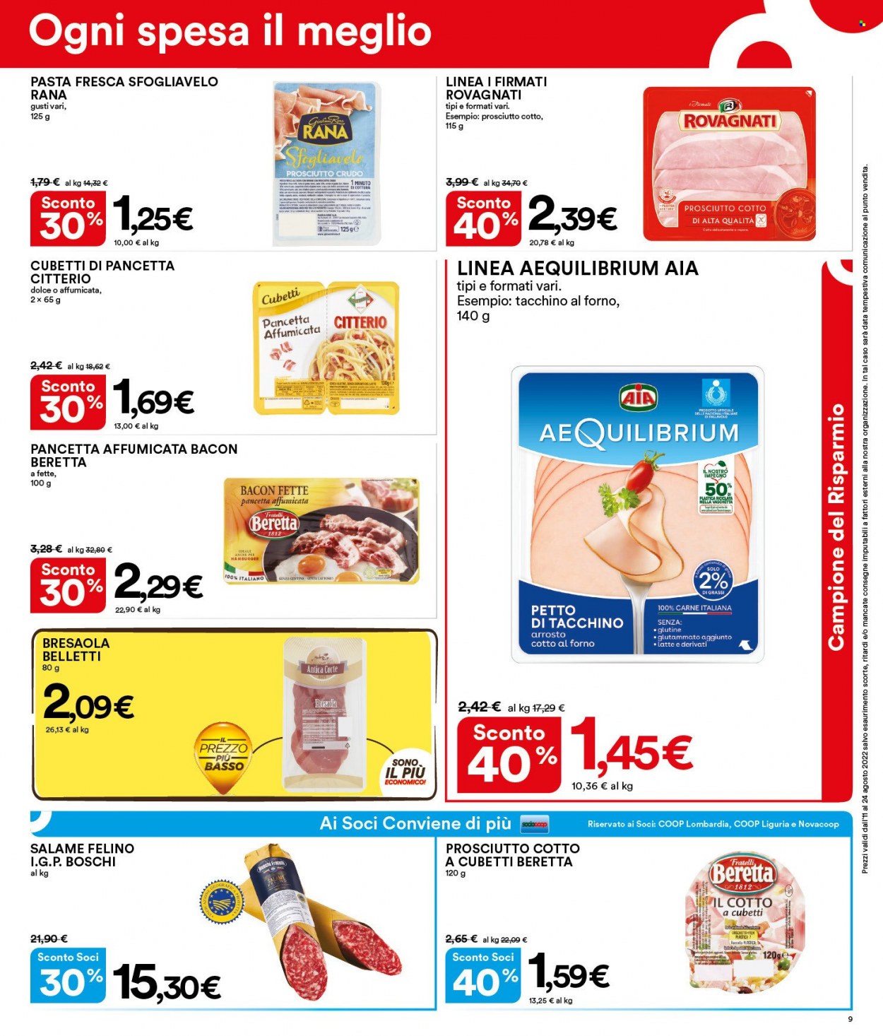 Volantino Coop - 11/8/2022 - 24/8/2022. Pagina 9