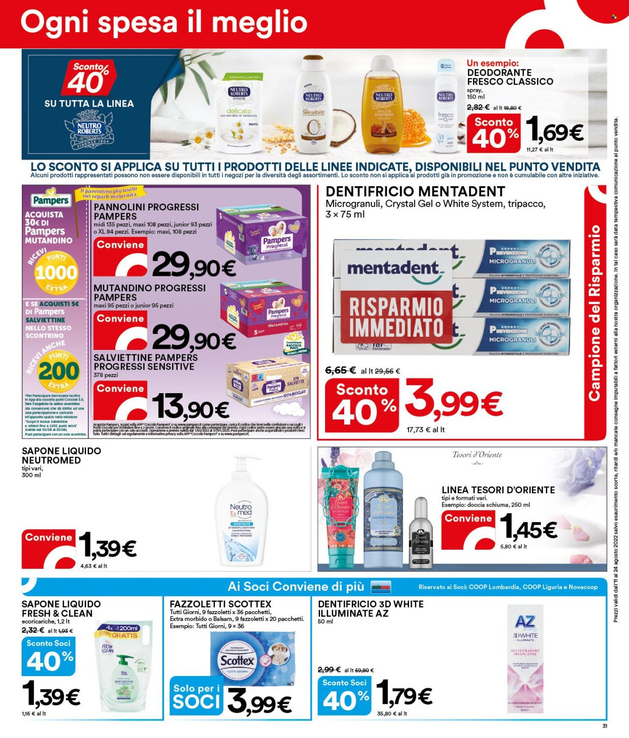 Volantino Coop - 11/8/2022 - 24/8/2022. Pagina 31