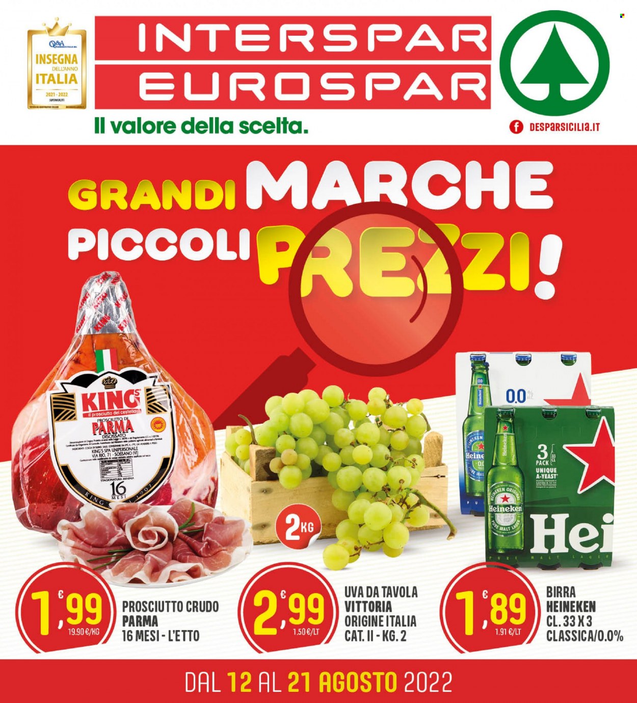 Volantino Interspar - 12/8/2022 - 21/8/2022. Pagina 1
