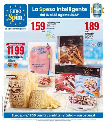 Volantino EuroSpin - 16/8/2022 - 28/8/2022.
