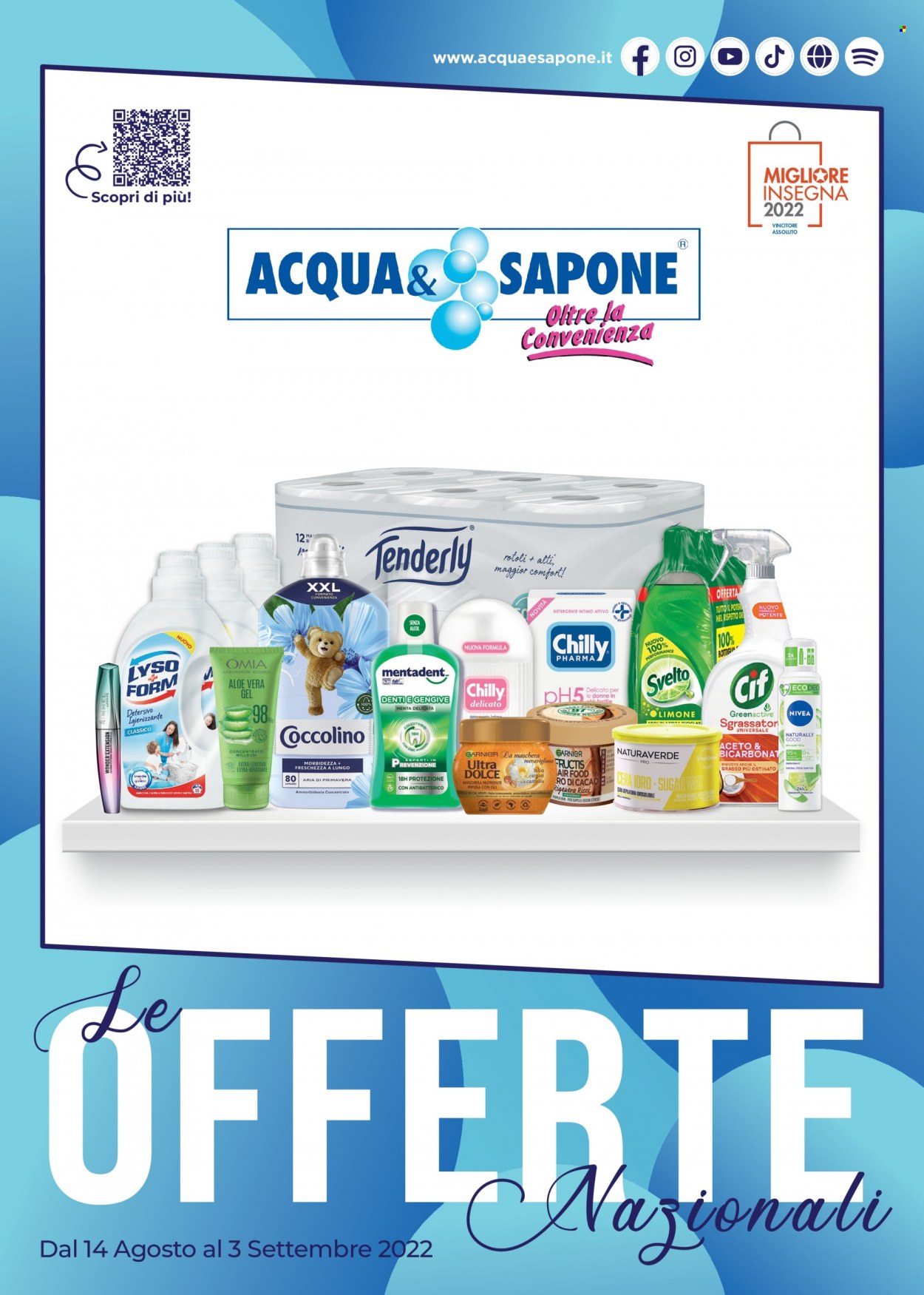Volantino Acqua & Sapone - 14/8/2022 - 3/9/2022. Pagina 1