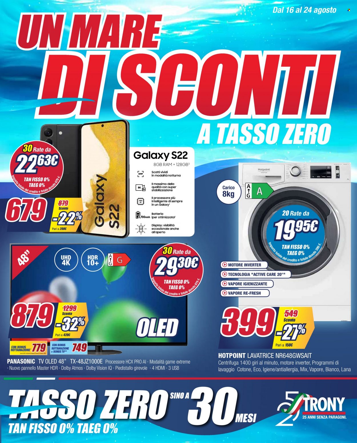 Volantino Trony - 16/8/2022 - 24/8/2022. Pagina 1