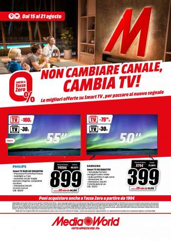 Volantino MediaWorld - 15/8/2022 - 21/8/2022.