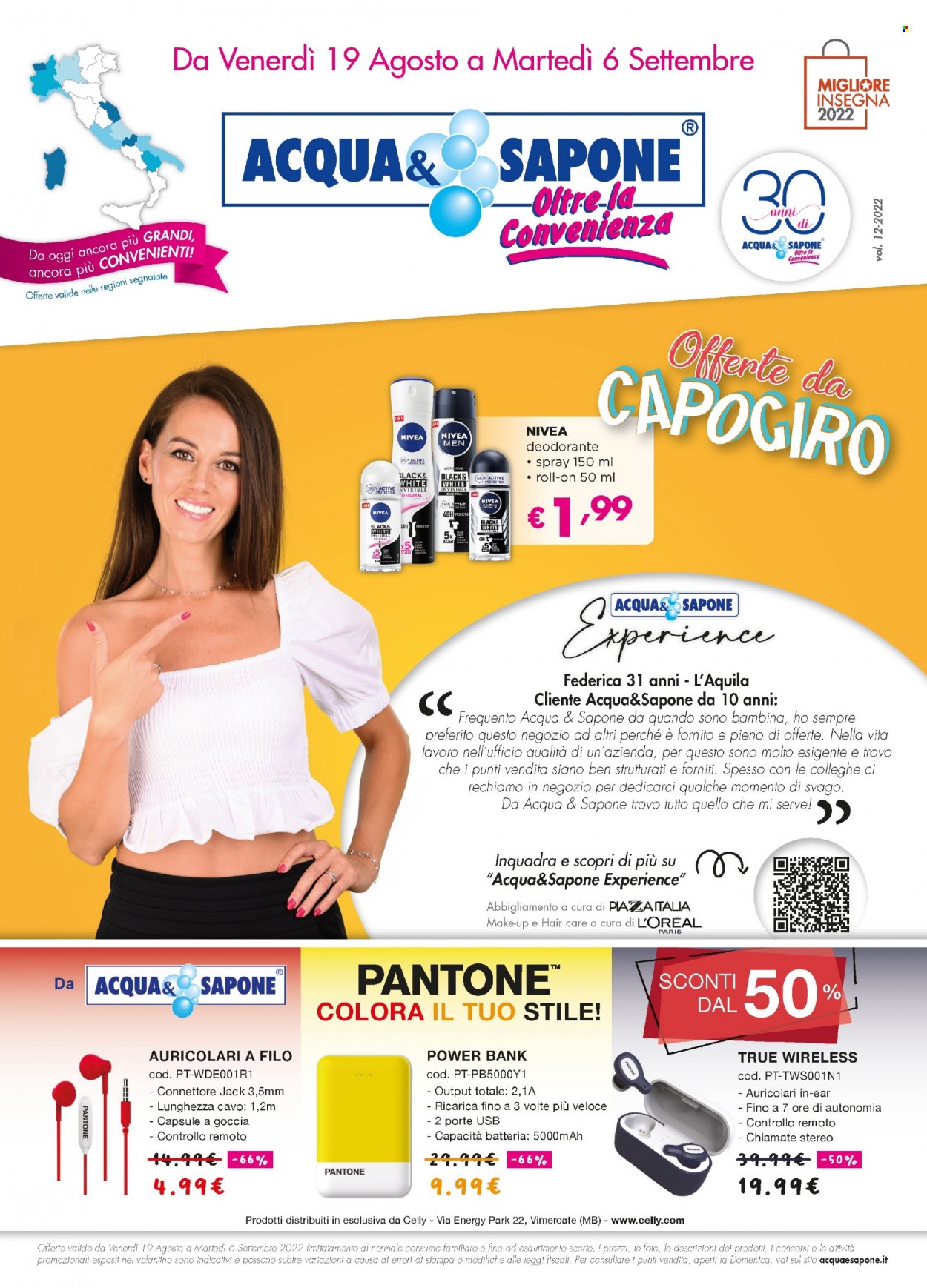 Volantino Acqua & Sapone - 19/8/2022 - 6/9/2022. Pagina 1