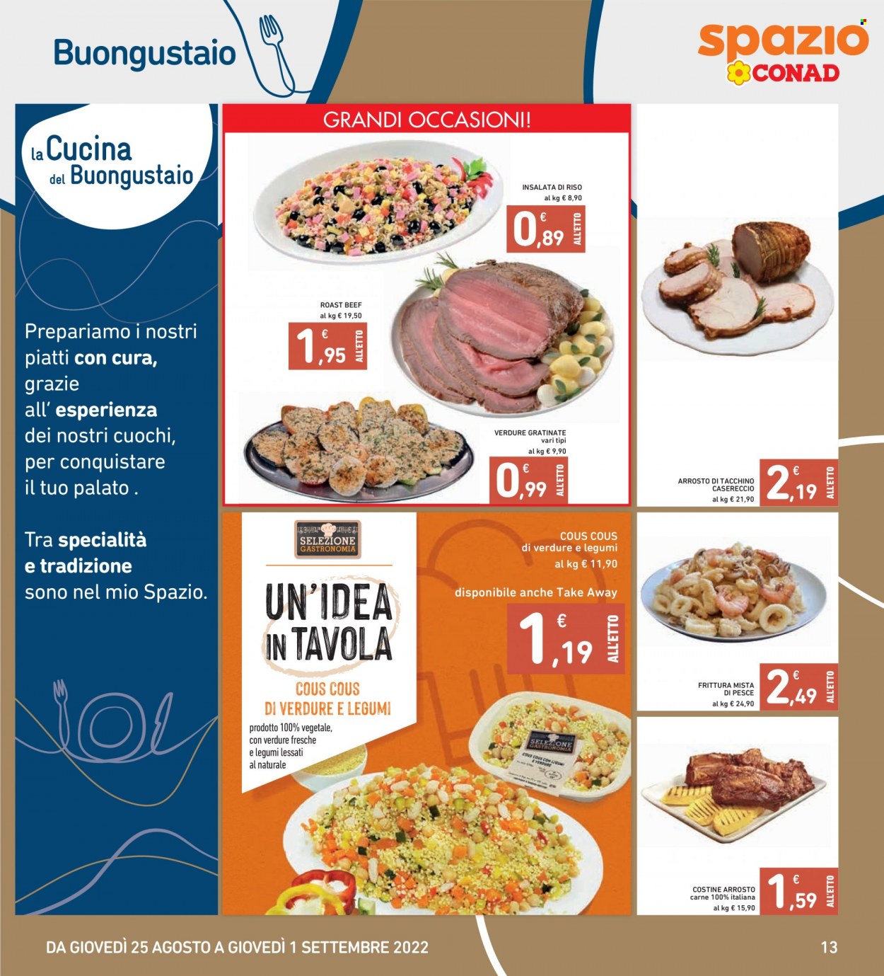 Volantino Conad - 25/8/2022 - 1/9/2022. Pagina 13