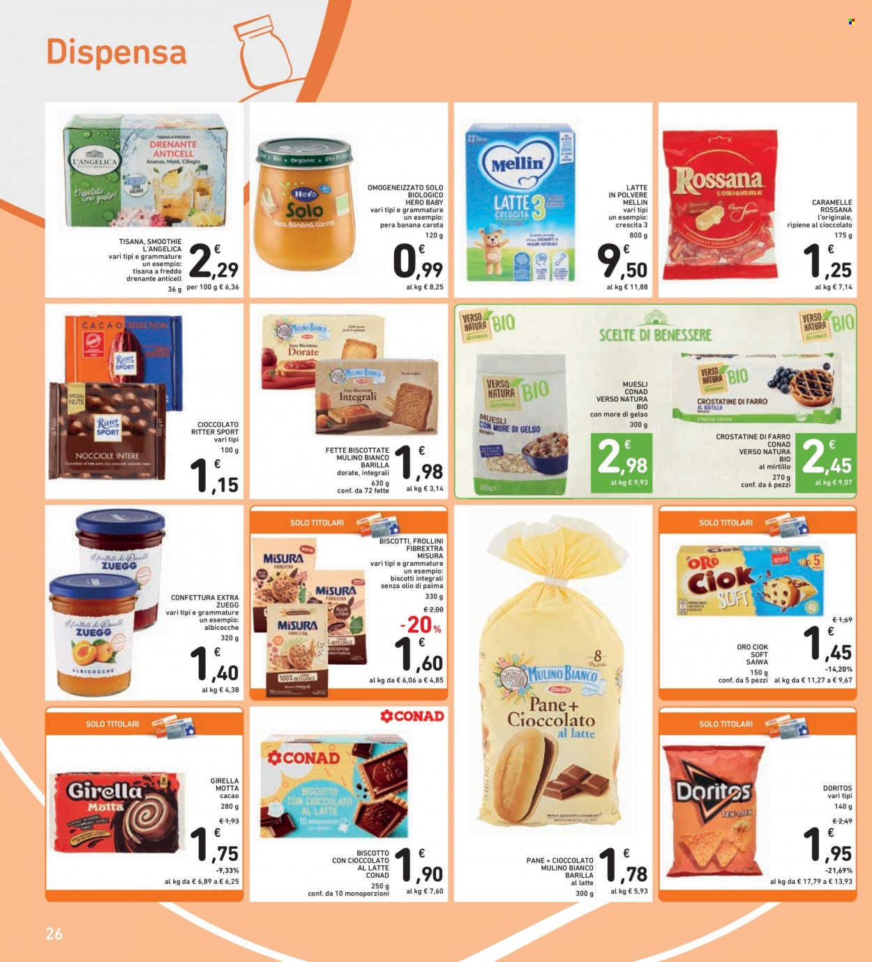 Volantino Conad - 25/8/2022 - 1/9/2022. Pagina 26