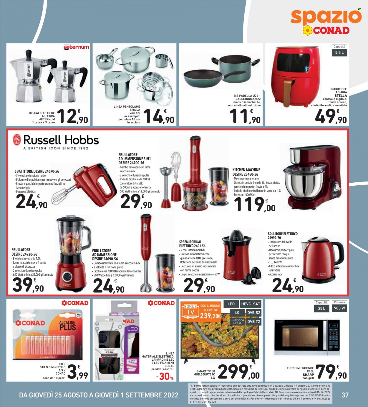Volantino Conad - 25/8/2022 - 1/9/2022. Pagina 37