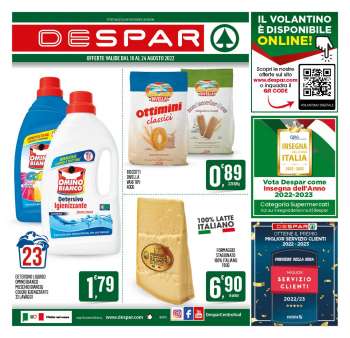 Volantino Despar - 16/8/2022 - 24/8/2022.