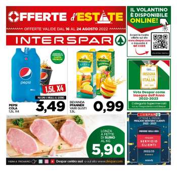 Volantino Interspar - 16/8/2022 - 24/8/2022.