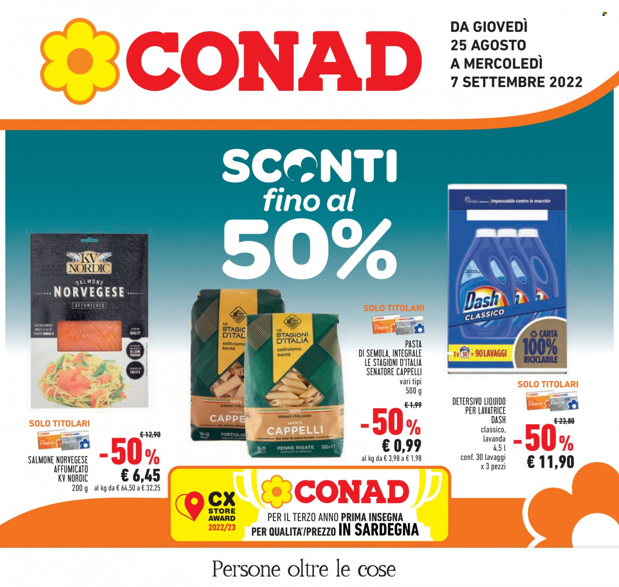 Volantino Conad - 25/8/2022 - 7/9/2022. Pagina 1