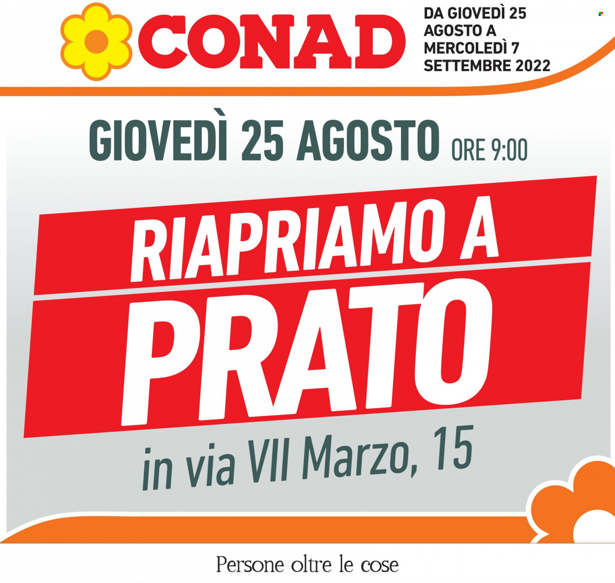 Volantino Conad - 25/8/2022 - 7/9/2022. Pagina 1