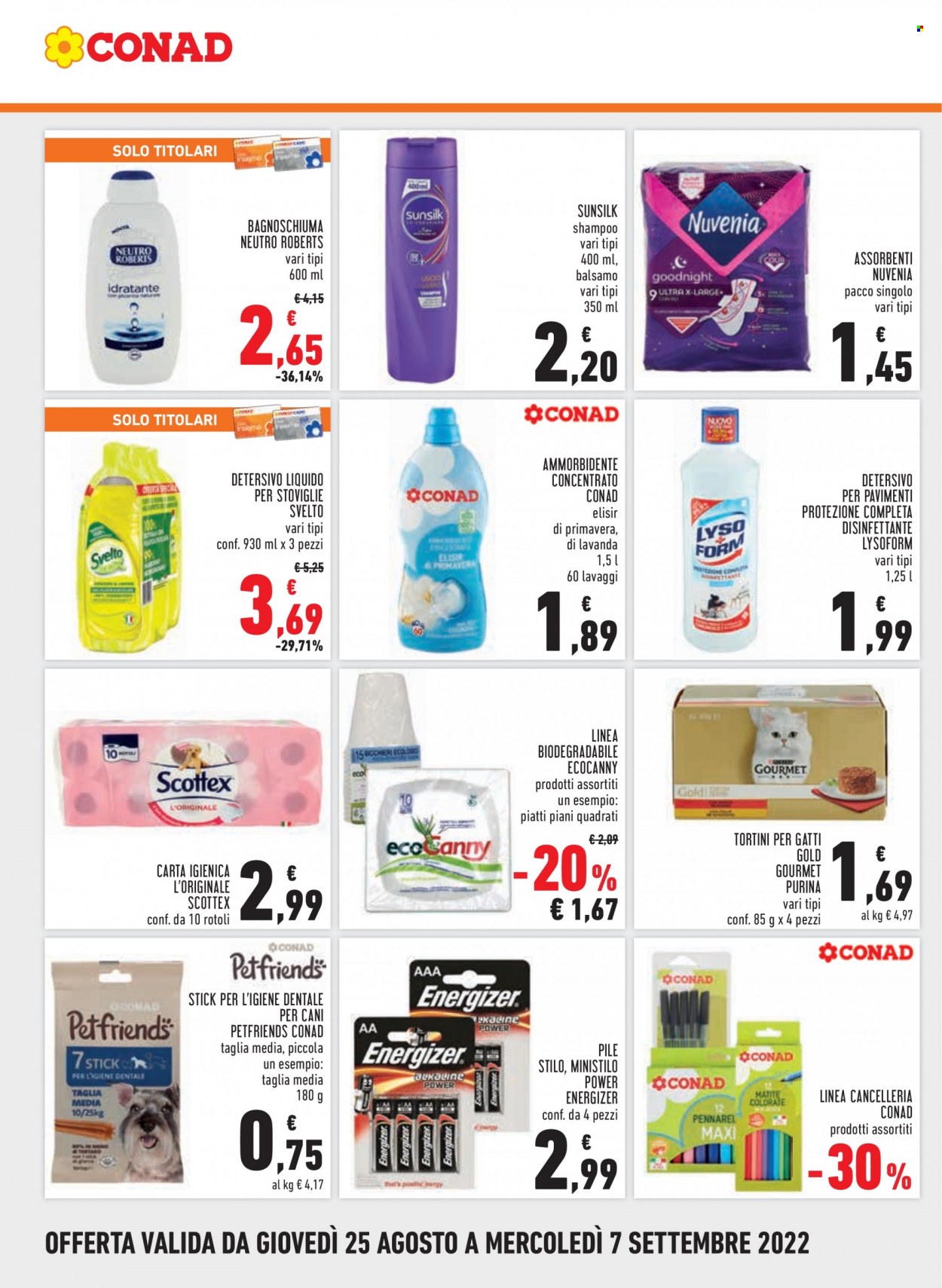 Volantino Conad - 25/8/2022 - 7/9/2022. Pagina 18