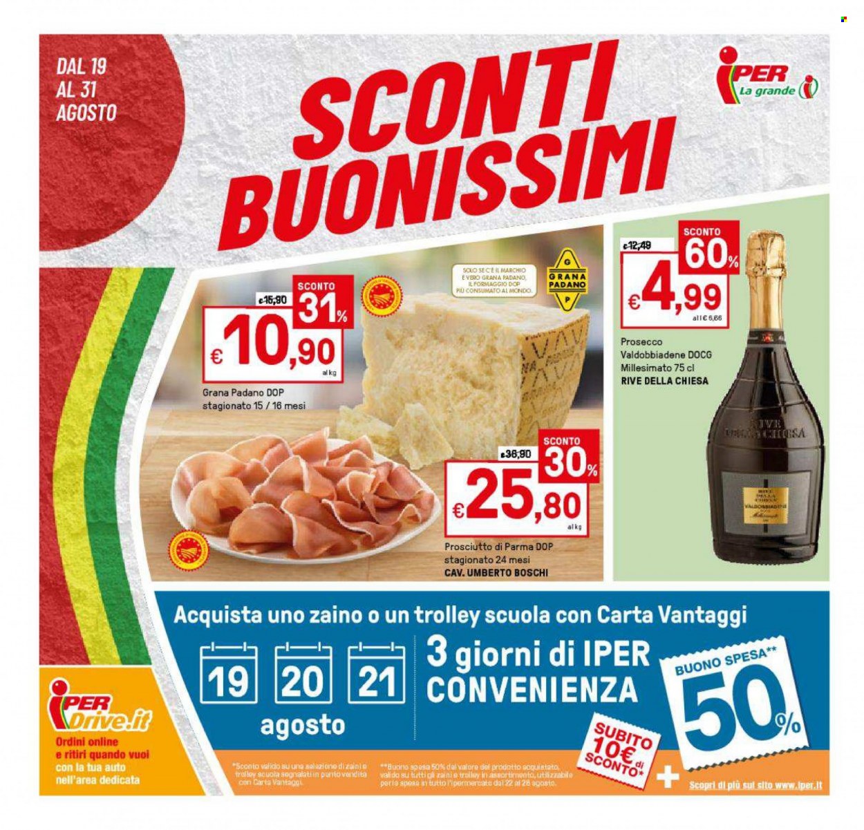 Volantino Iper, La grande i - 19/8/2022 - 31/8/2022. Pagina 1