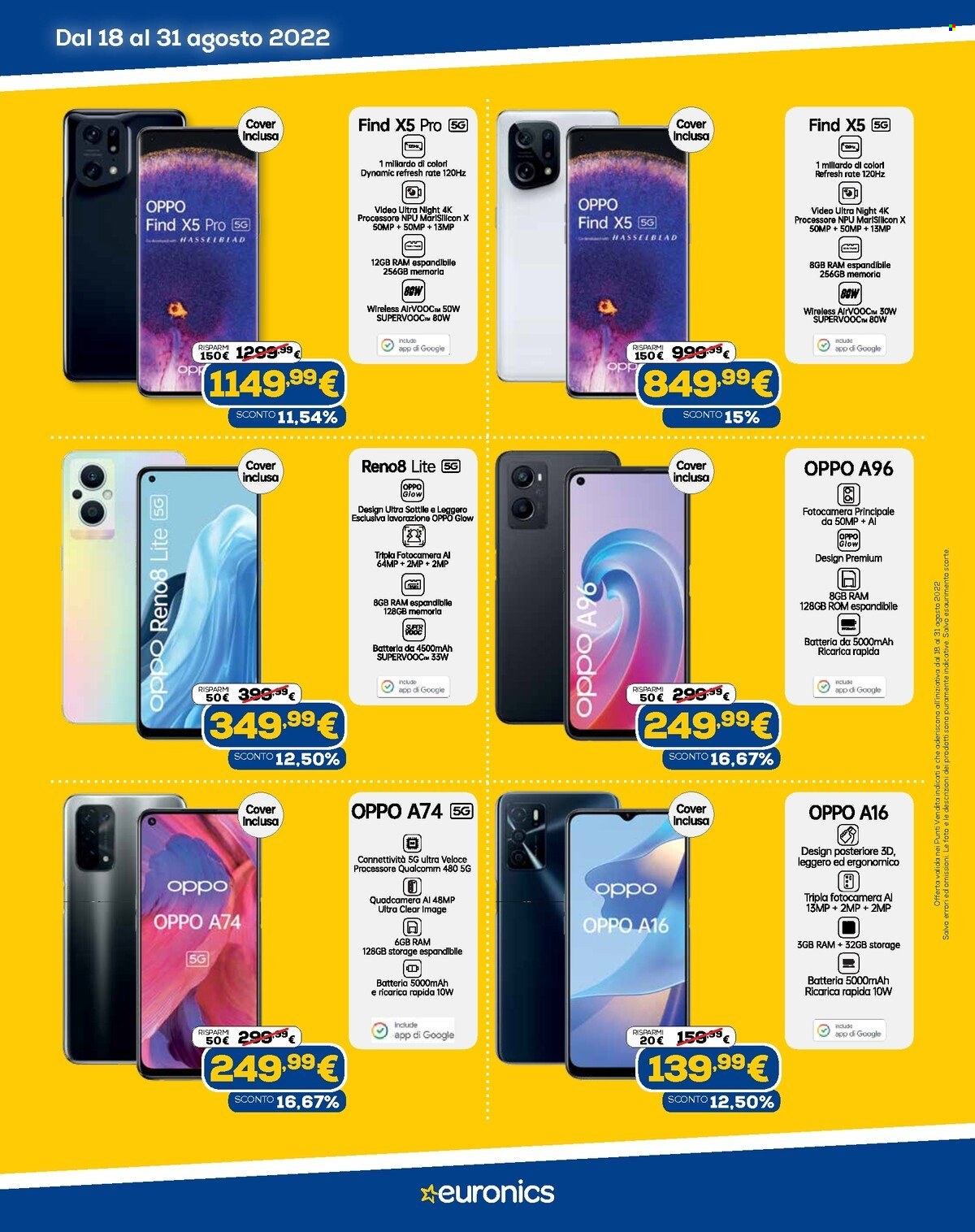 Volantino Euronics - 18/8/2022 - 31/8/2022. Pagina 12