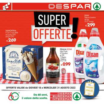 Volantino Despar - 18/8/2022 - 31/8/2022.