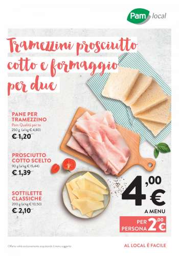 Volantino Pam local.