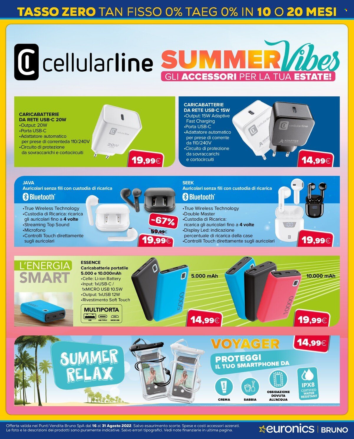 Volantino Euronics - 16/8/2022 - 31/8/2022. Pagina 24