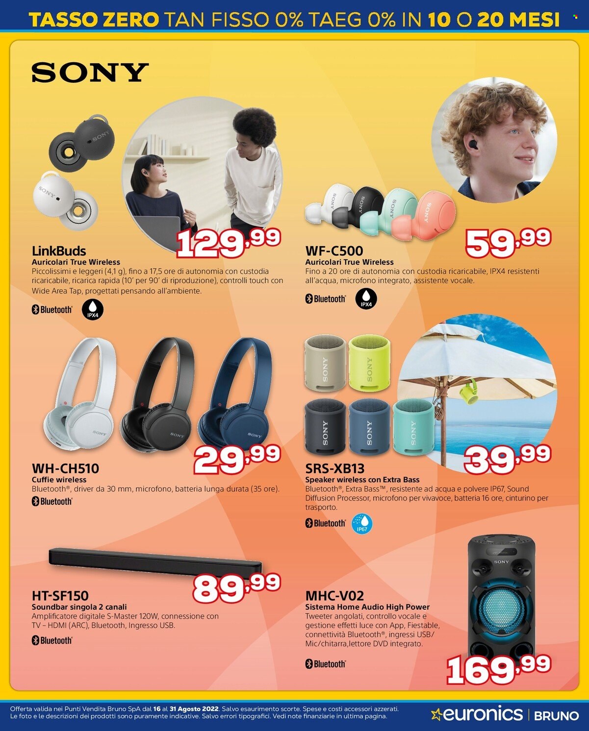 Volantino Euronics - 16/8/2022 - 31/8/2022. Pagina 34