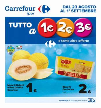 Volantino Carrefour - 23/8/2022 - 1/9/2022.