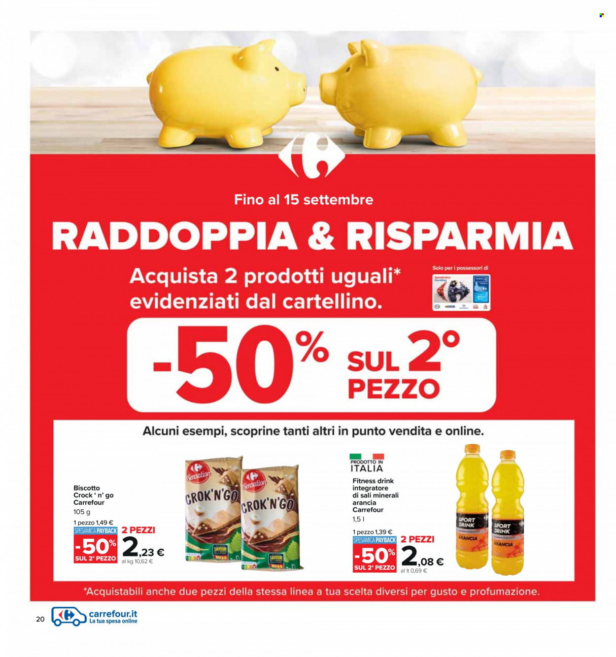 Volantino Carrefour - 23/8/2022 - 1/9/2022. Pagina 20