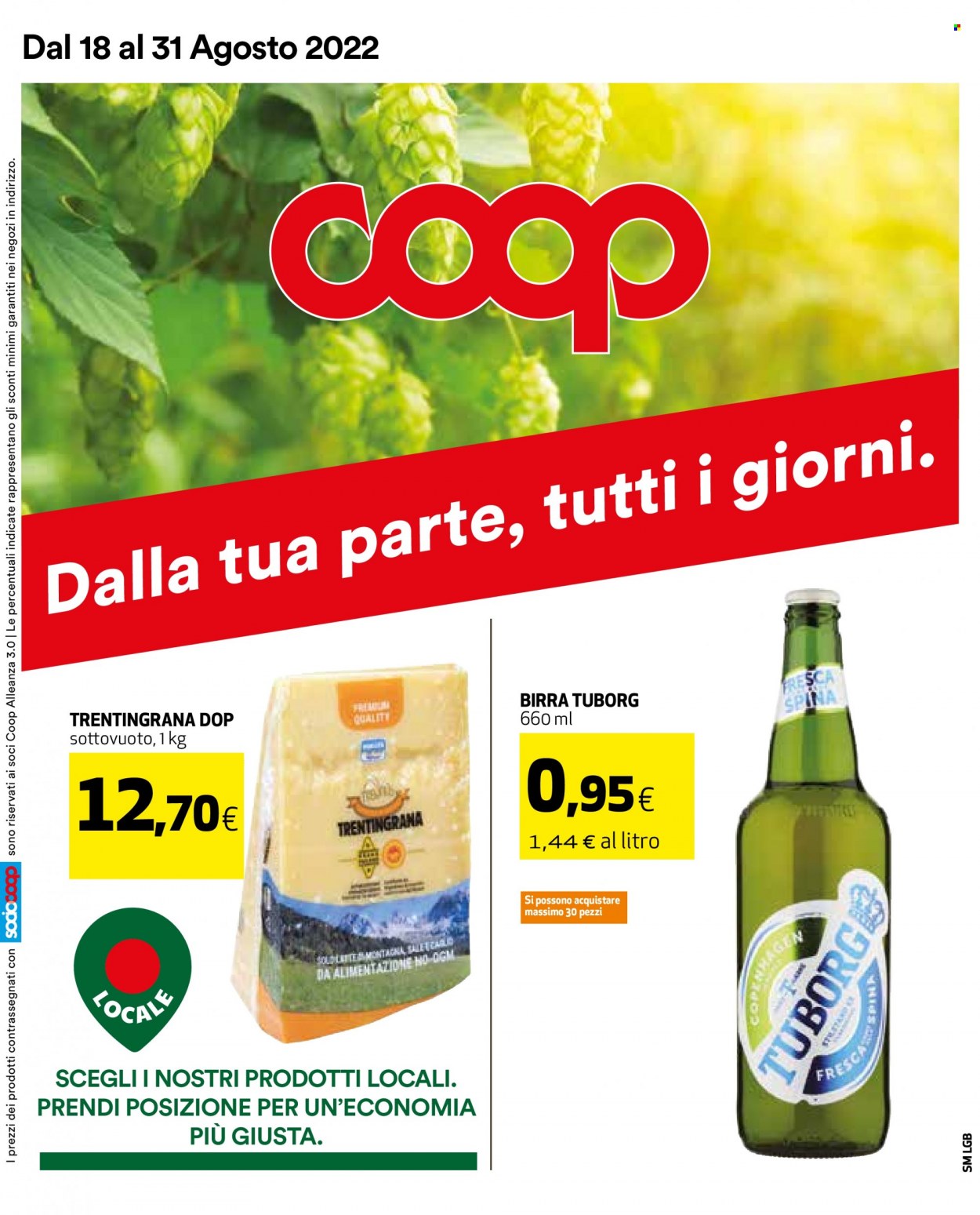 Leták Coop - 18.8.2022 - 31.8.2022. Strana 1