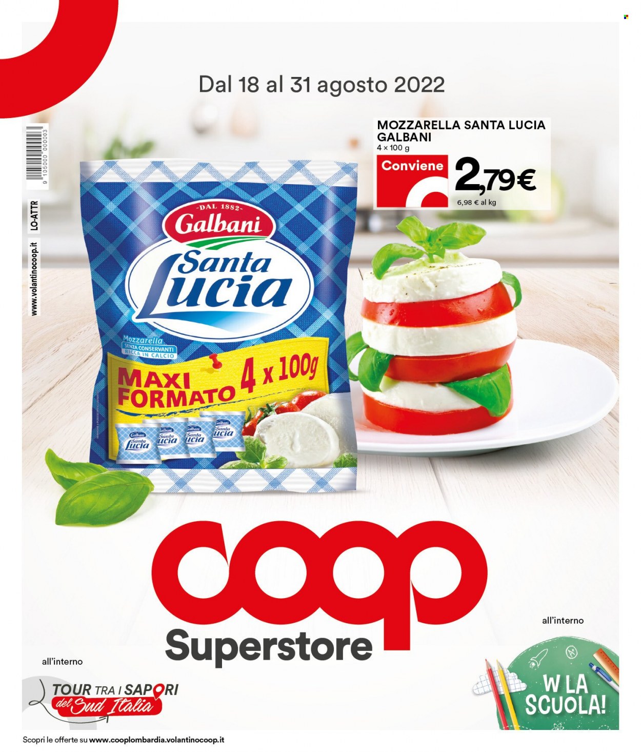 Volantino Coop - 18/8/2022 - 31/8/2022. Pagina 1