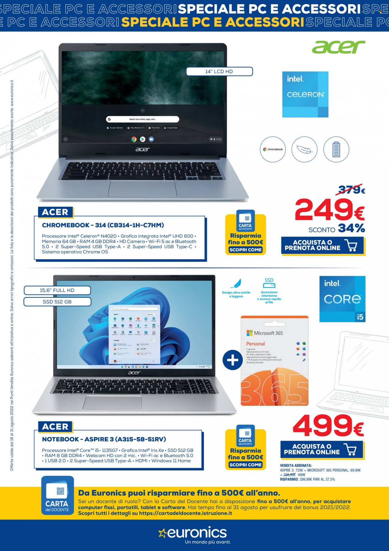 Volantino Euronics - 18/8/2022 - 31/8/2022. Pagina 13