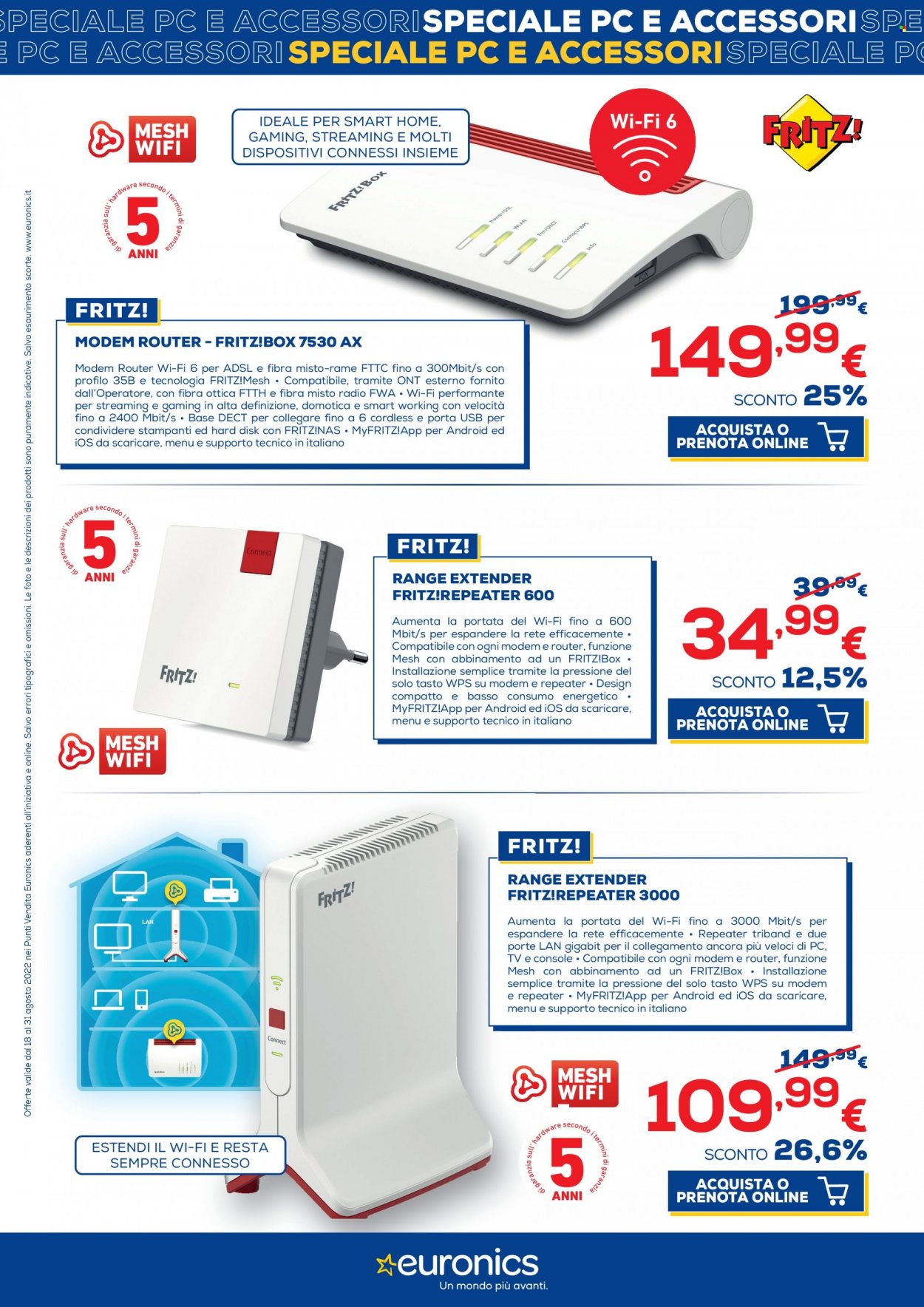 Volantino Euronics - 18/8/2022 - 31/8/2022. Pagina 35