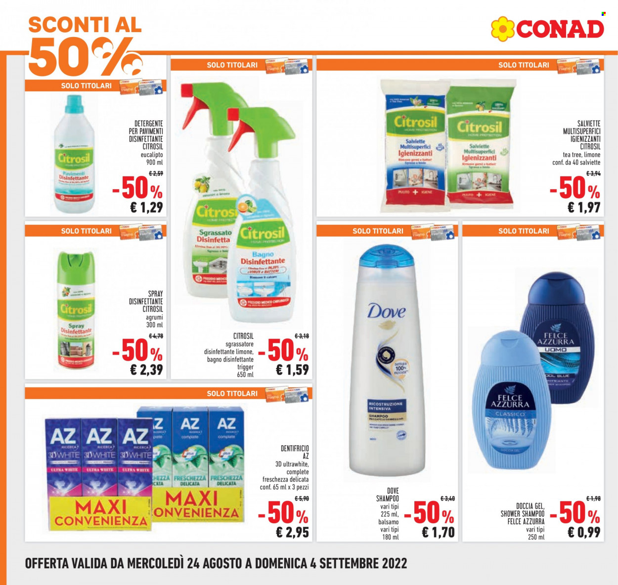 Leták Conad - 24.8.2022 - 4.9.2022. Strana 4