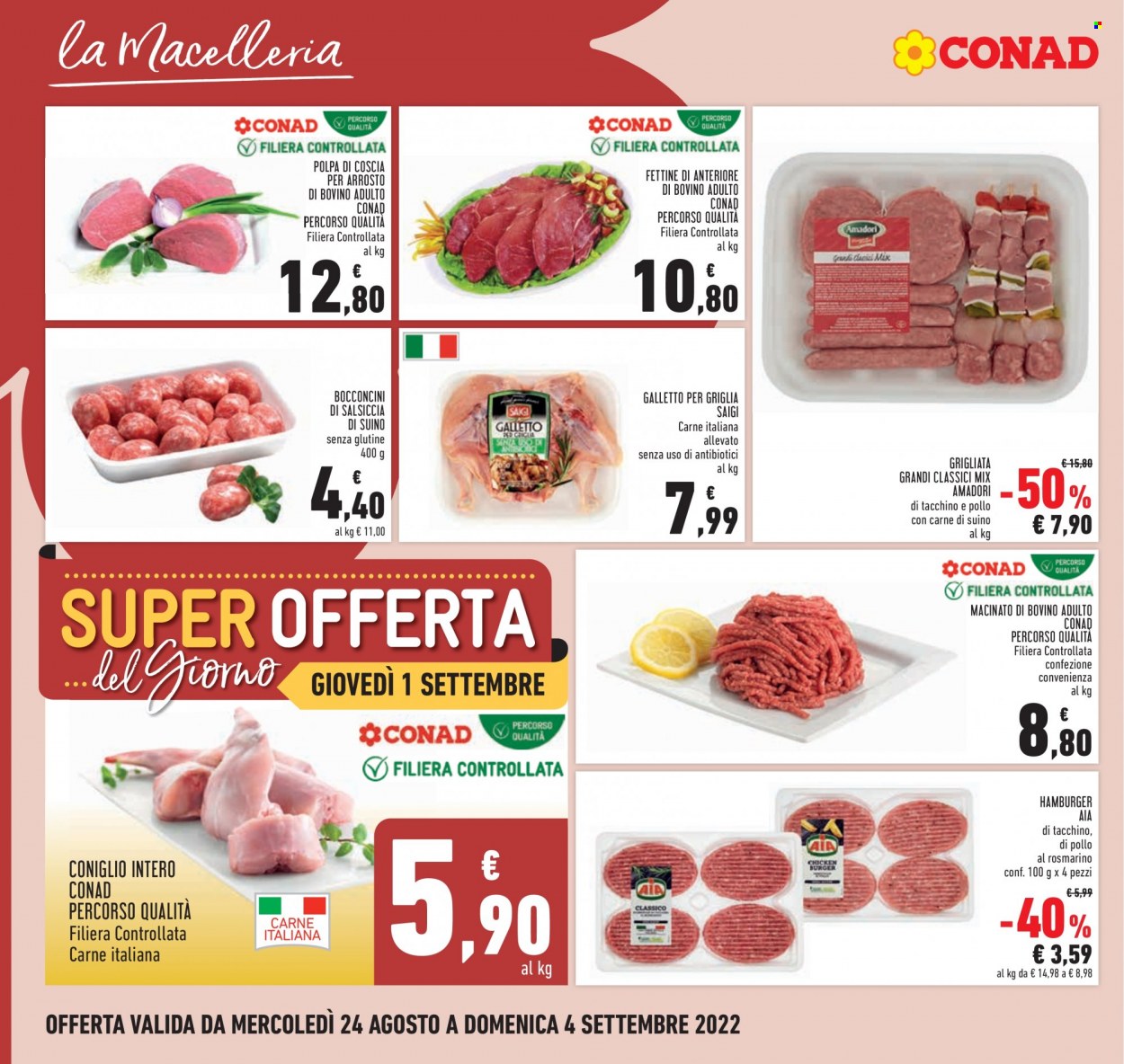 Volantino Conad - 24/8/2022 - 4/9/2022. Pagina 10