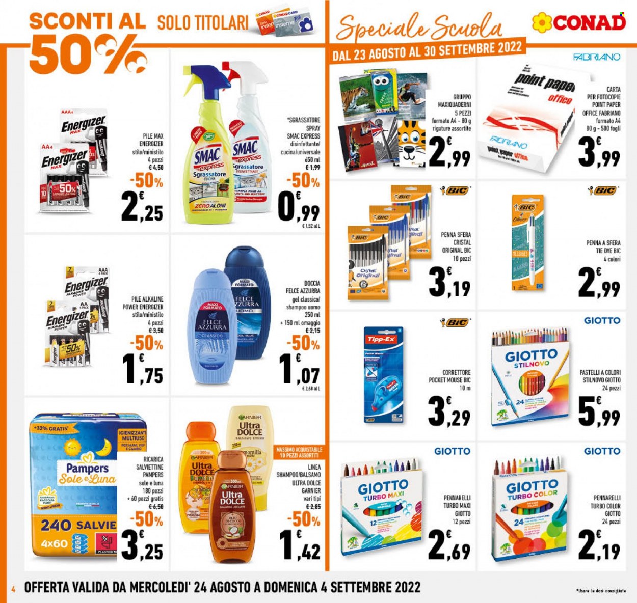 Leták Conad - 24.8.2022 - 4.9.2022. Strana 4