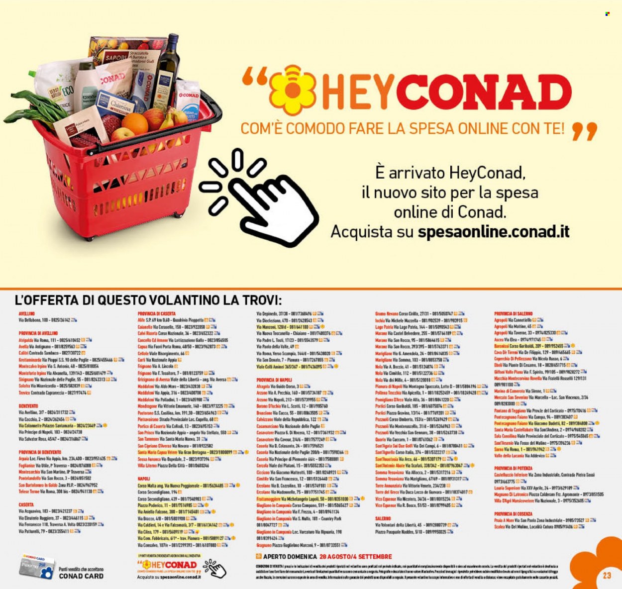 Leták Conad - 24.8.2022 - 4.9.2022. Strana 23