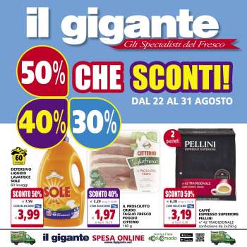 Volantino Il Gigante - 22/8/2022 - 31/8/2022.