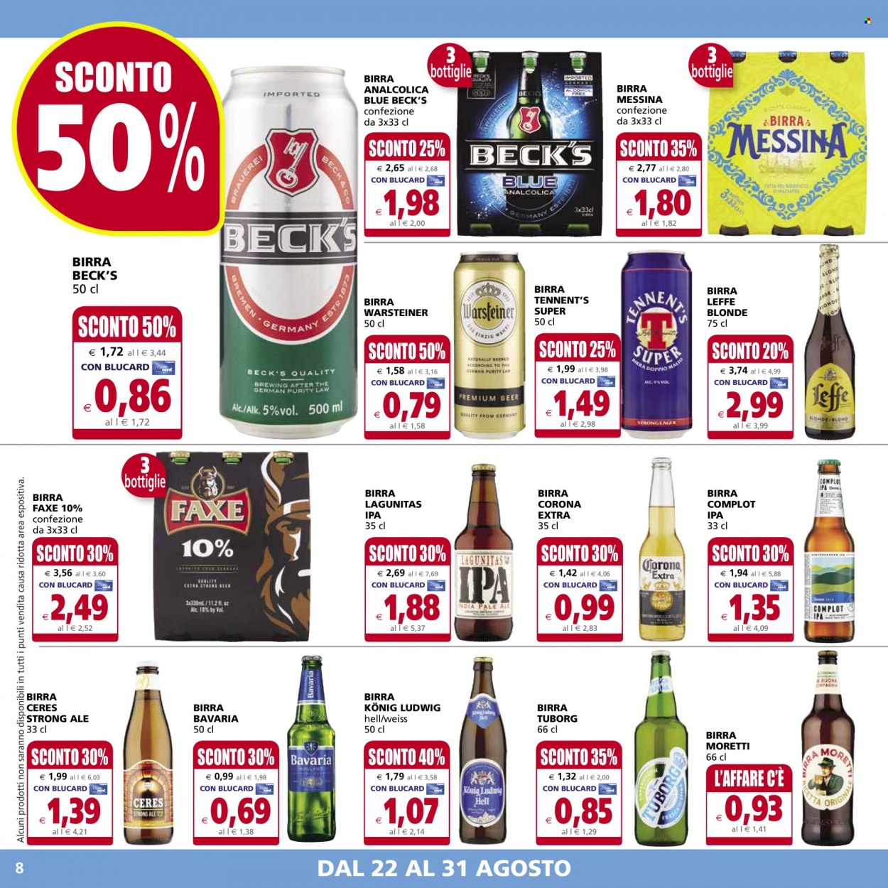 Volantino Il Gigante - 22/8/2022 - 31/8/2022. Pagina 8