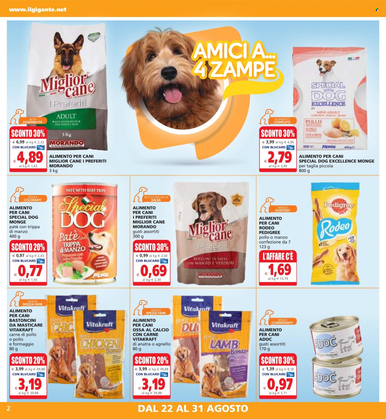 Volantino Il Gigante - 22/8/2022 - 31/8/2022. Pagina 2