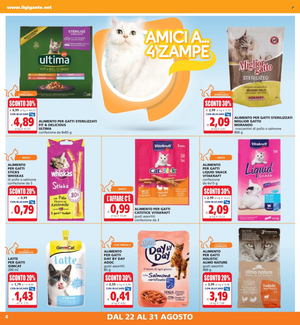 Volantino Il Gigante - 22/8/2022 - 31/8/2022. Pagina 4