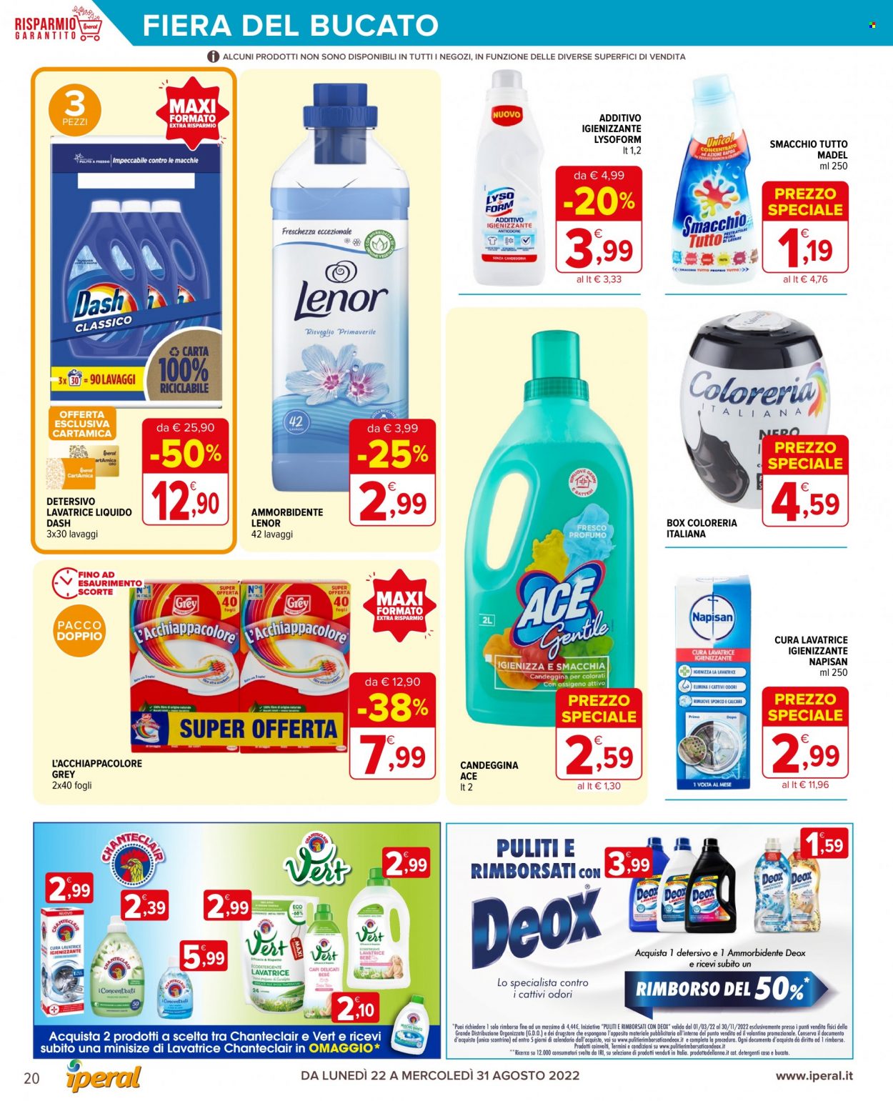 Volantino Iperal - 22/8/2022 - 31/8/2022. Pagina 20