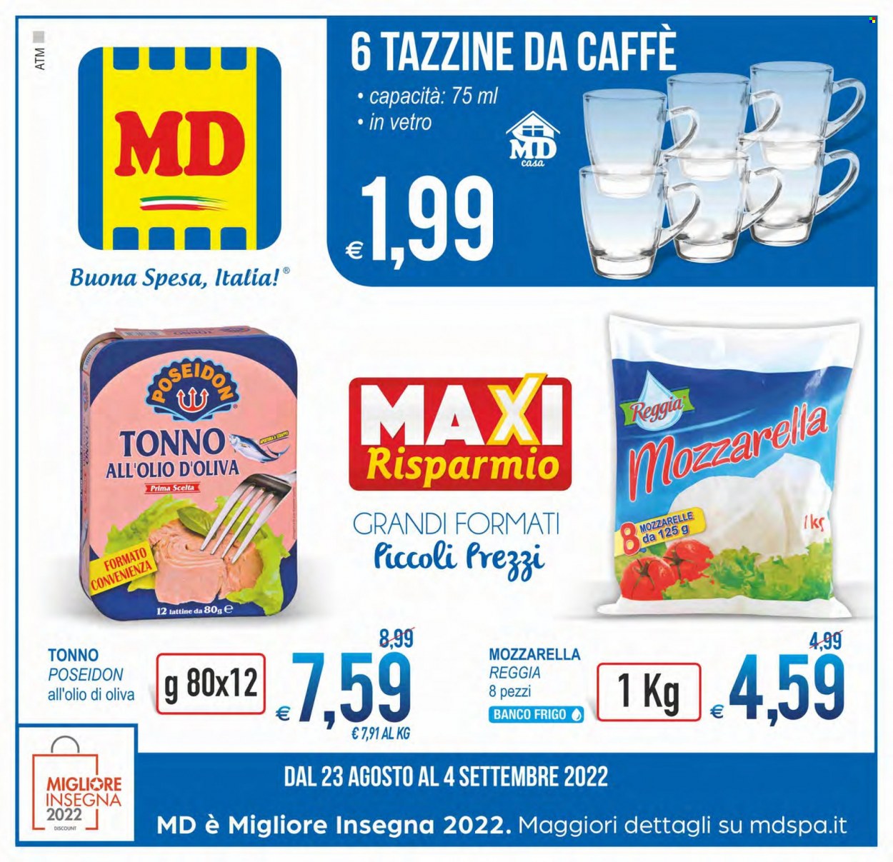 Volantino MD Discount - 23/8/2022 - 4/9/2022. Pagina 1