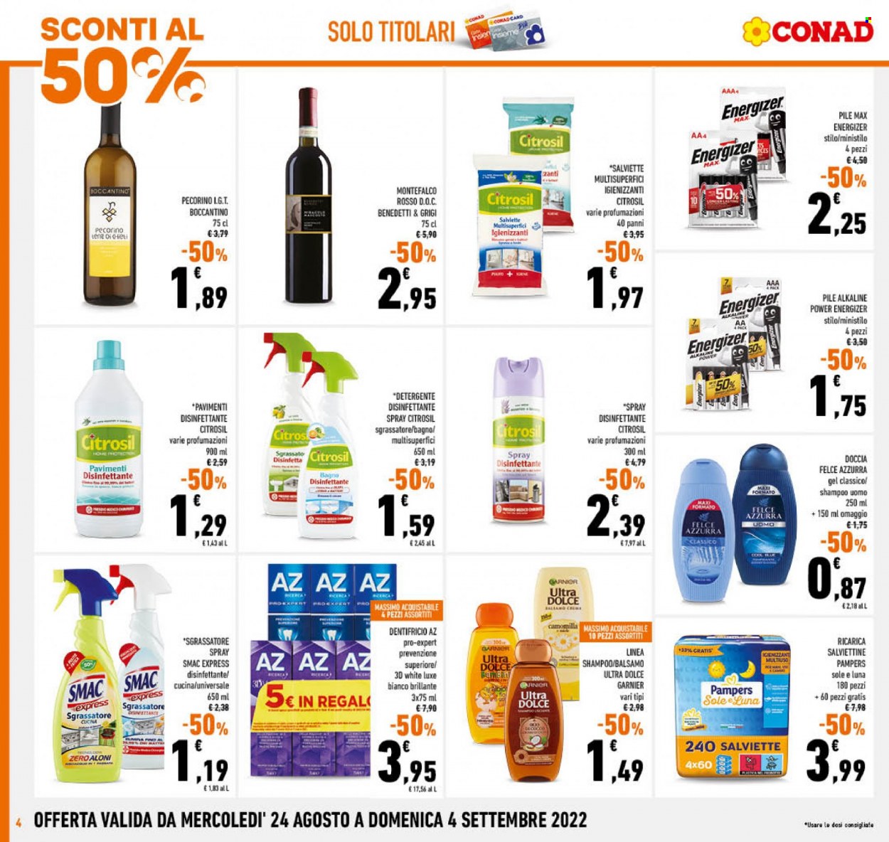 Volantino Conad - 24/8/2022 - 4/9/2022. Pagina 4