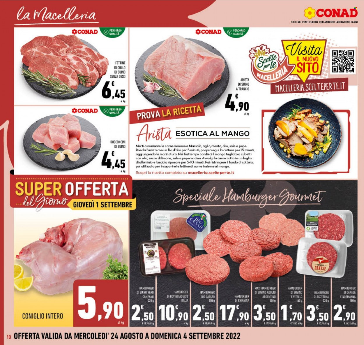Volantino Conad - 24/8/2022 - 4/9/2022. Pagina 10
