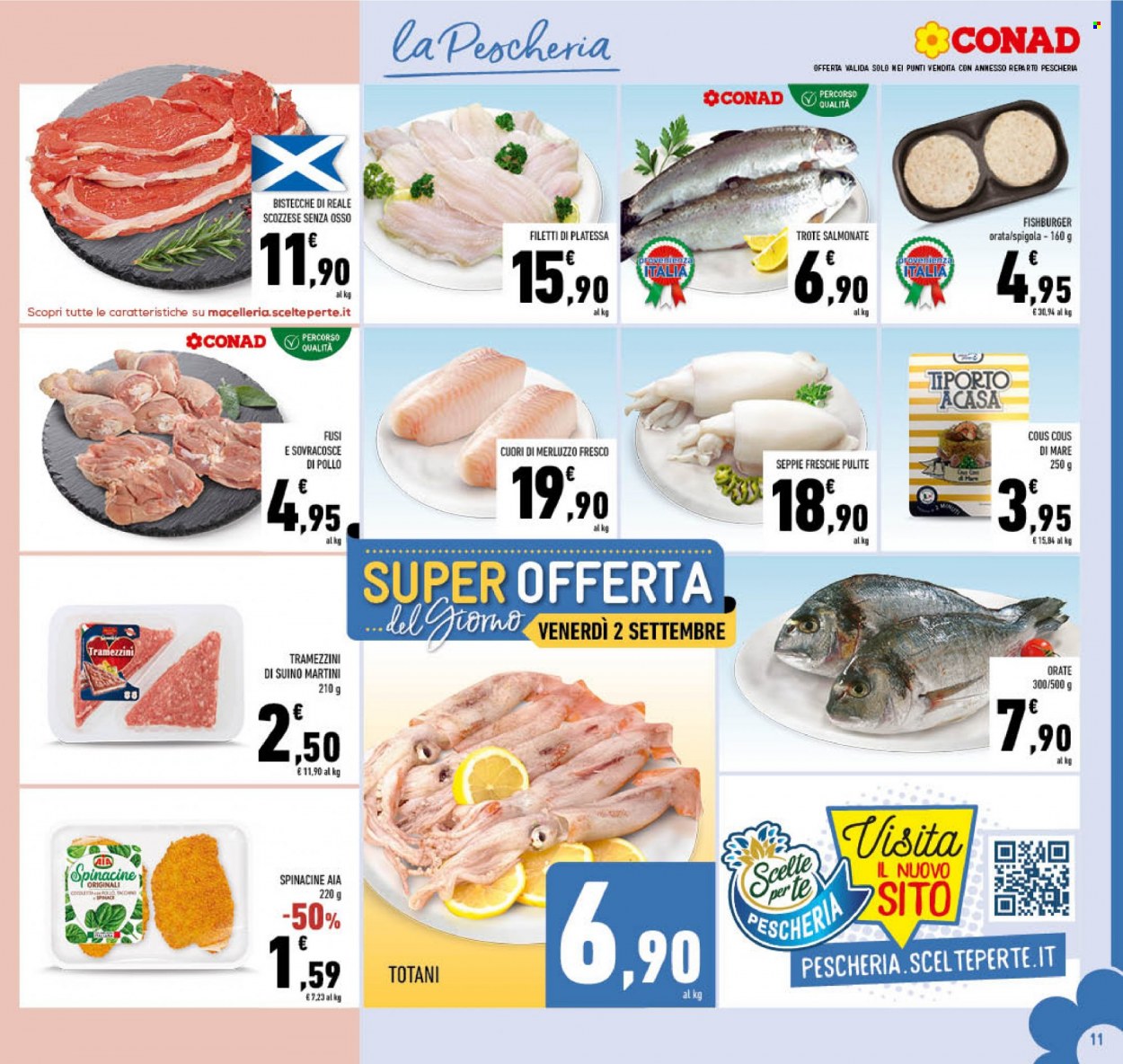 Volantino Conad - 24/8/2022 - 4/9/2022. Pagina 11