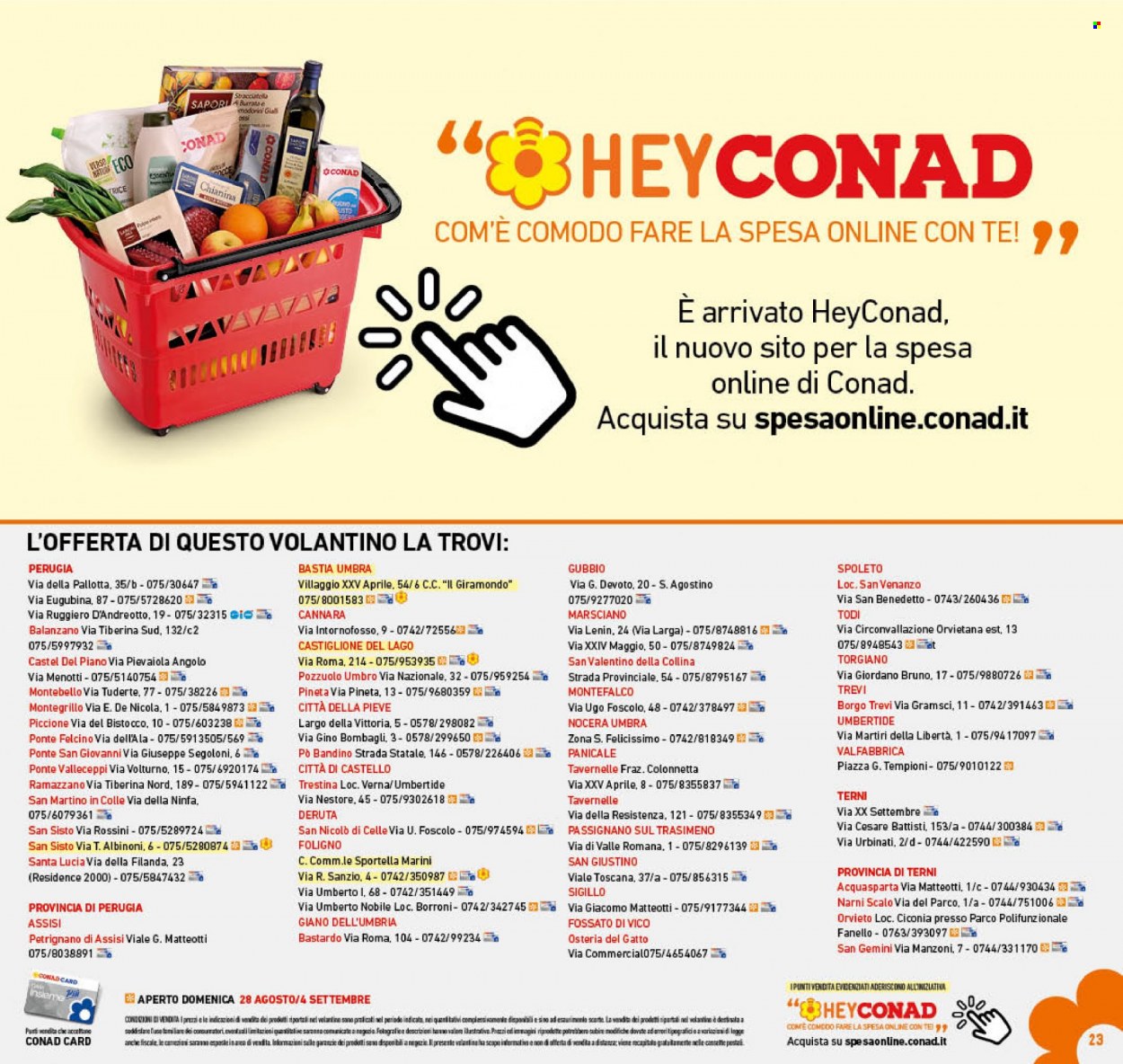 Volantino Conad - 24/8/2022 - 4/9/2022. Pagina 23