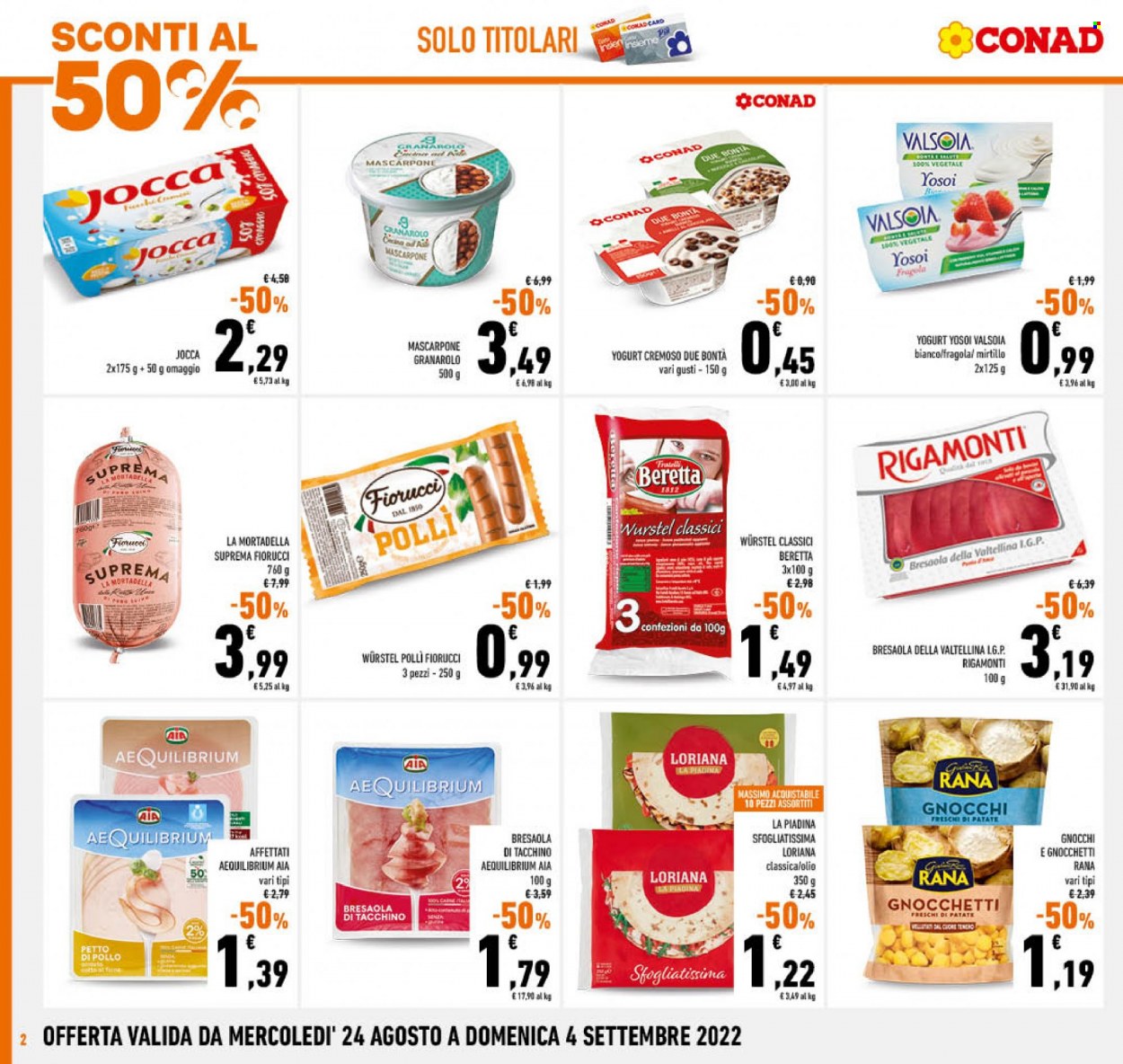 Volantino Conad - 24/8/2022 - 4/9/2022. Pagina 2