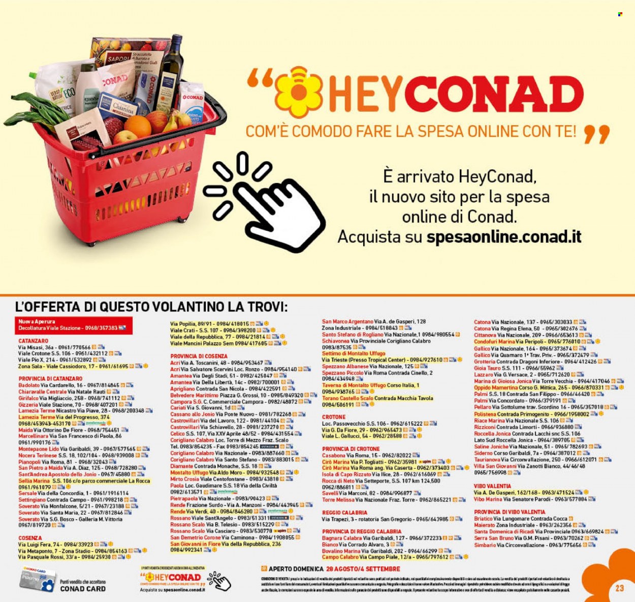 Volantino Conad - 24/8/2022 - 4/9/2022. Pagina 23