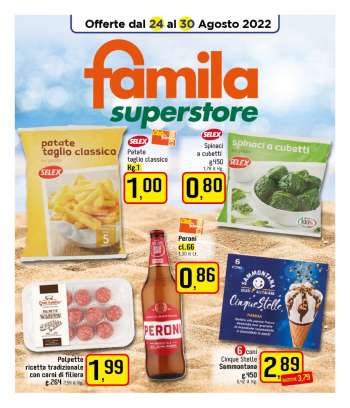 Volantino Famila - 24/8/2022 - 30/8/2022.