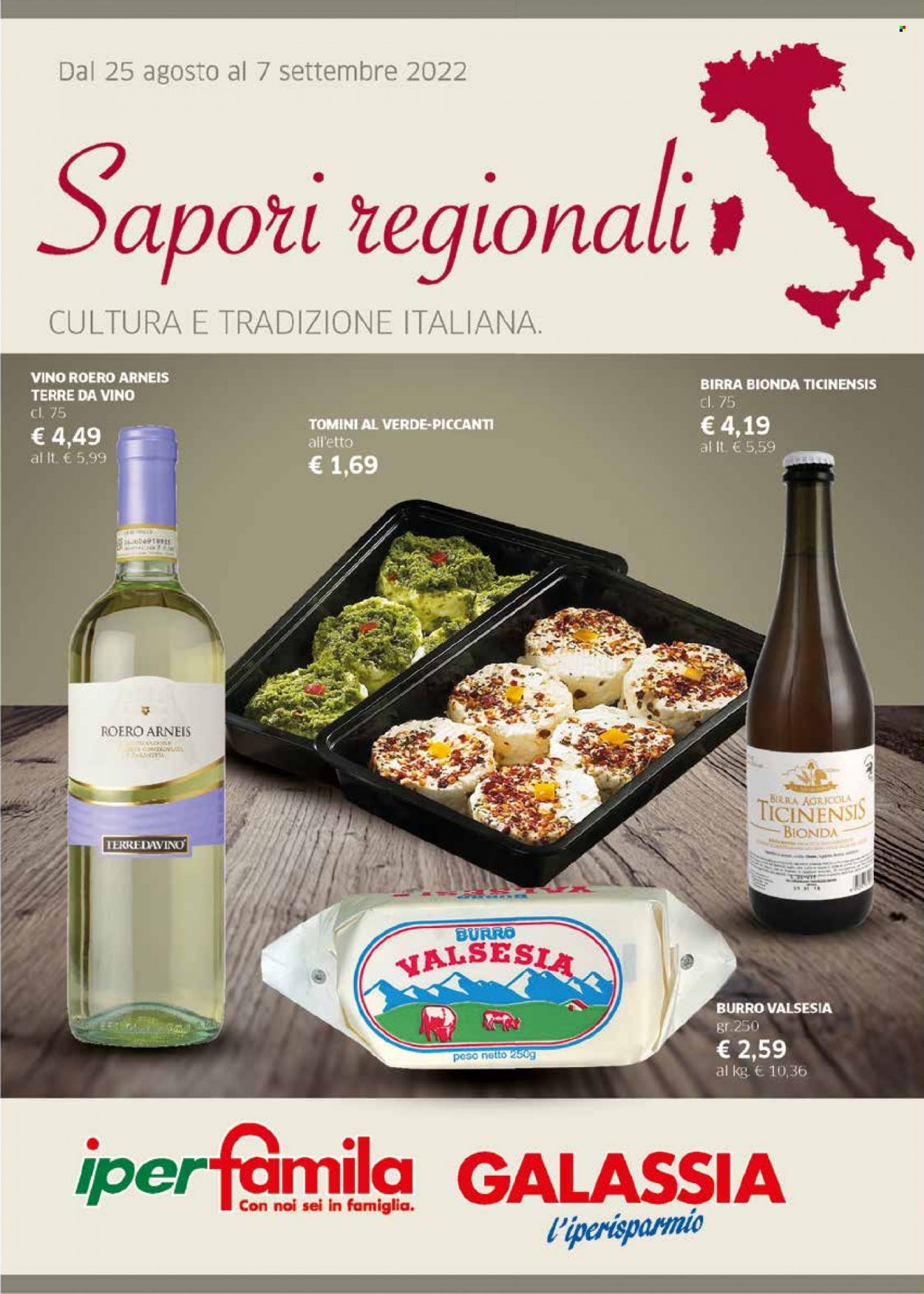 Volantino Famila - 25/8/2022 - 7/9/2022. Pagina 1