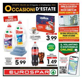 Volantino Eurospar - 25/8/2022 - 4/9/2022.
