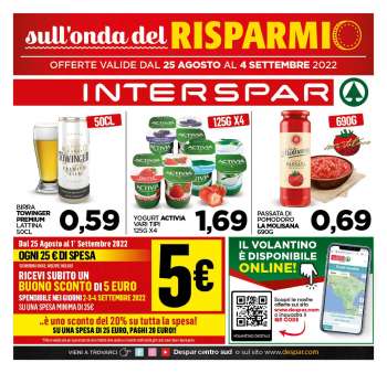 Volantino Interspar - 25/8/2022 - 4/9/2022.
