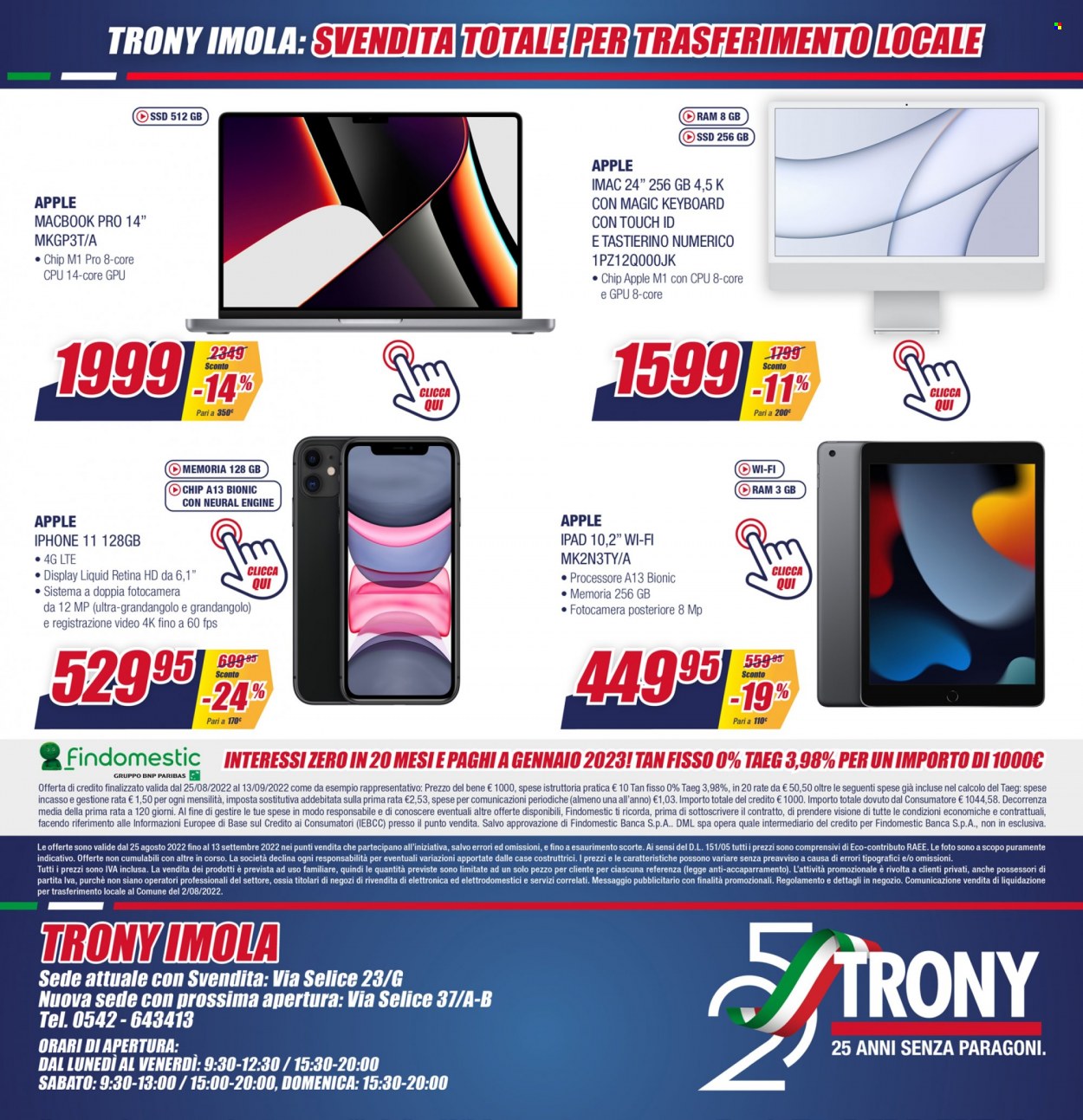 Volantino Trony - 25/8/2022 - 13/9/2022. Pagina 12