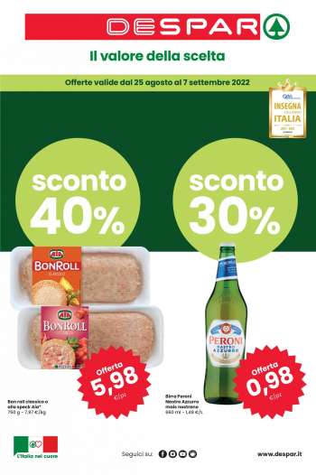 Volantino Despar - 25/8/2022 - 7/9/2022.